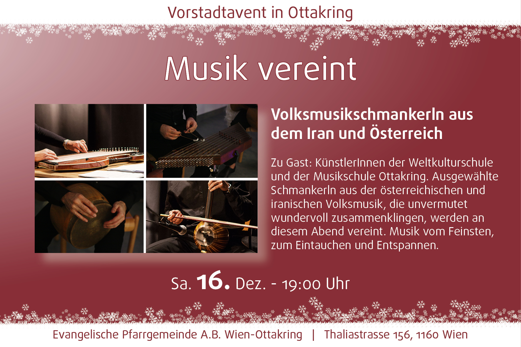 Adventkonzert „Musik vereint“ 16.12.2017